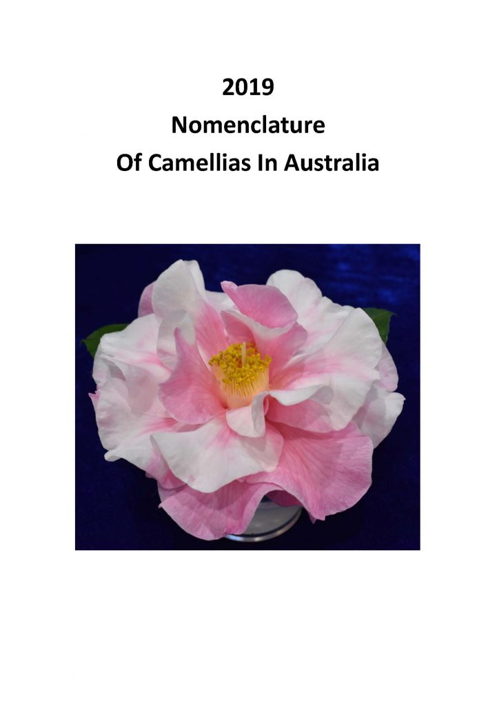 2019 Nomenclature of Camellias Australia | Camellias Australia